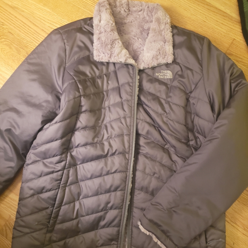 Womens north face reversible coat